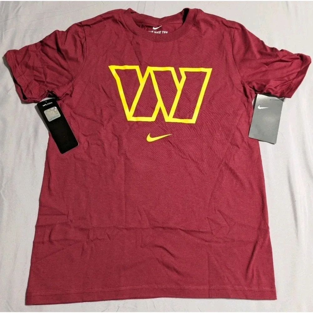 NWT Nike Washington Commanders T Shirt Youth Large 14-16 NFL Burgundy